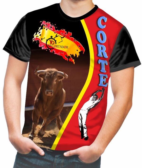 Camiseta de toros con bandera española