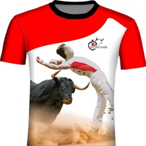 Camiseta Corte de espalda a toro bravo