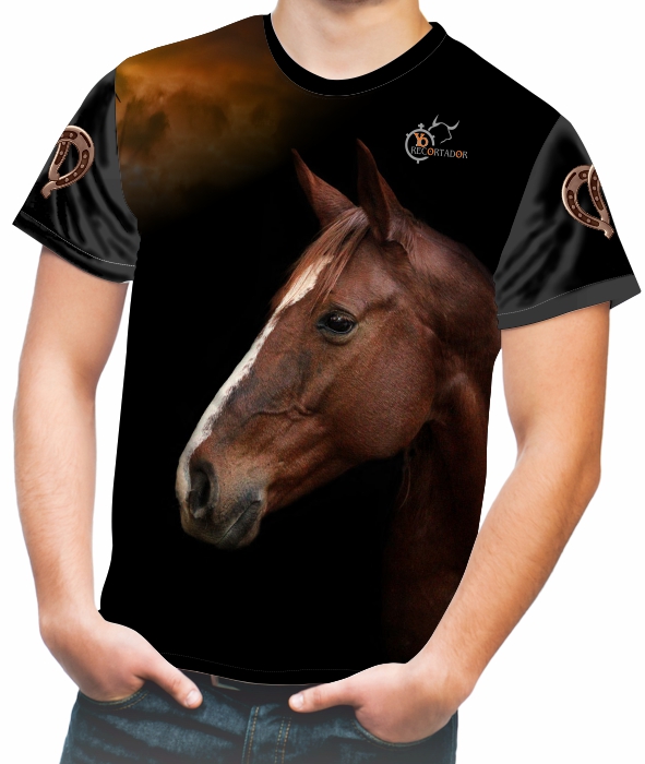 Camiseta con cabeza de caballo