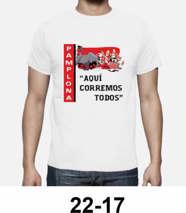 Camisetas para correr los encierros en Pamplona Navarra