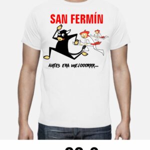 Camiseta para correr los encierros de pamplona San Fermín