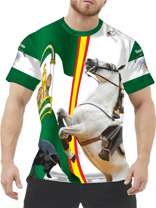 mano Permanece Regresa Camiseta Toros Comunidades Andalucía – Tienda camisetas toros y artículos  Taurinos