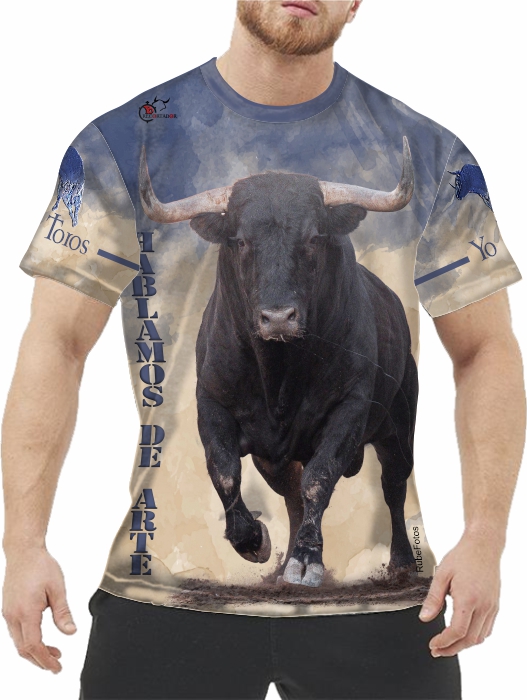 Camisetas de Toros Con fotografias de toros al limite