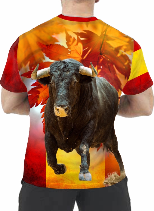 Camiseta taurina bandera de España