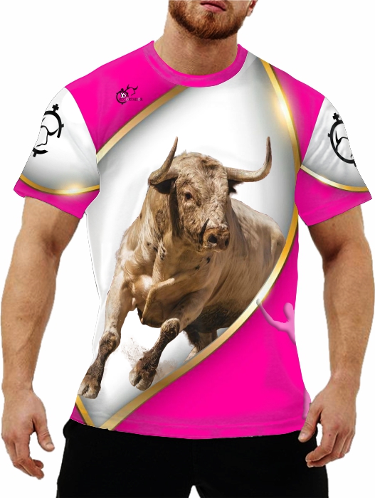 Toro Jabonero en camiseta taurina, Camiseta de toros bravos con toro jabonero