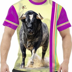 Camiseta Toro cerril corriendo de frente