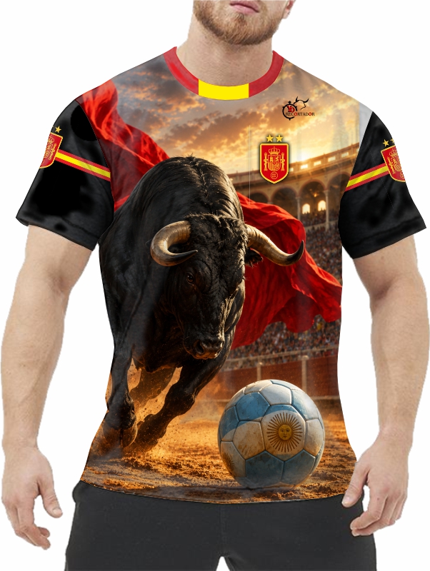 Camiseta España 2º Mundial de futbol de yorecortador